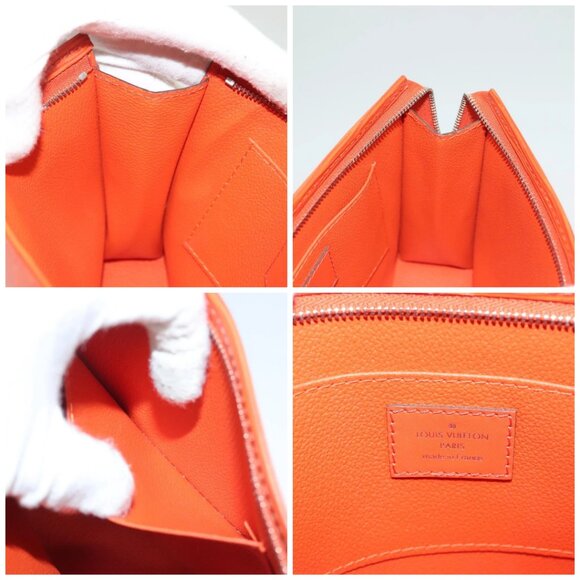 LOUIS VUITTON Epi Posh Toilet Pouch Orange Pimon - Picture 14 of 14